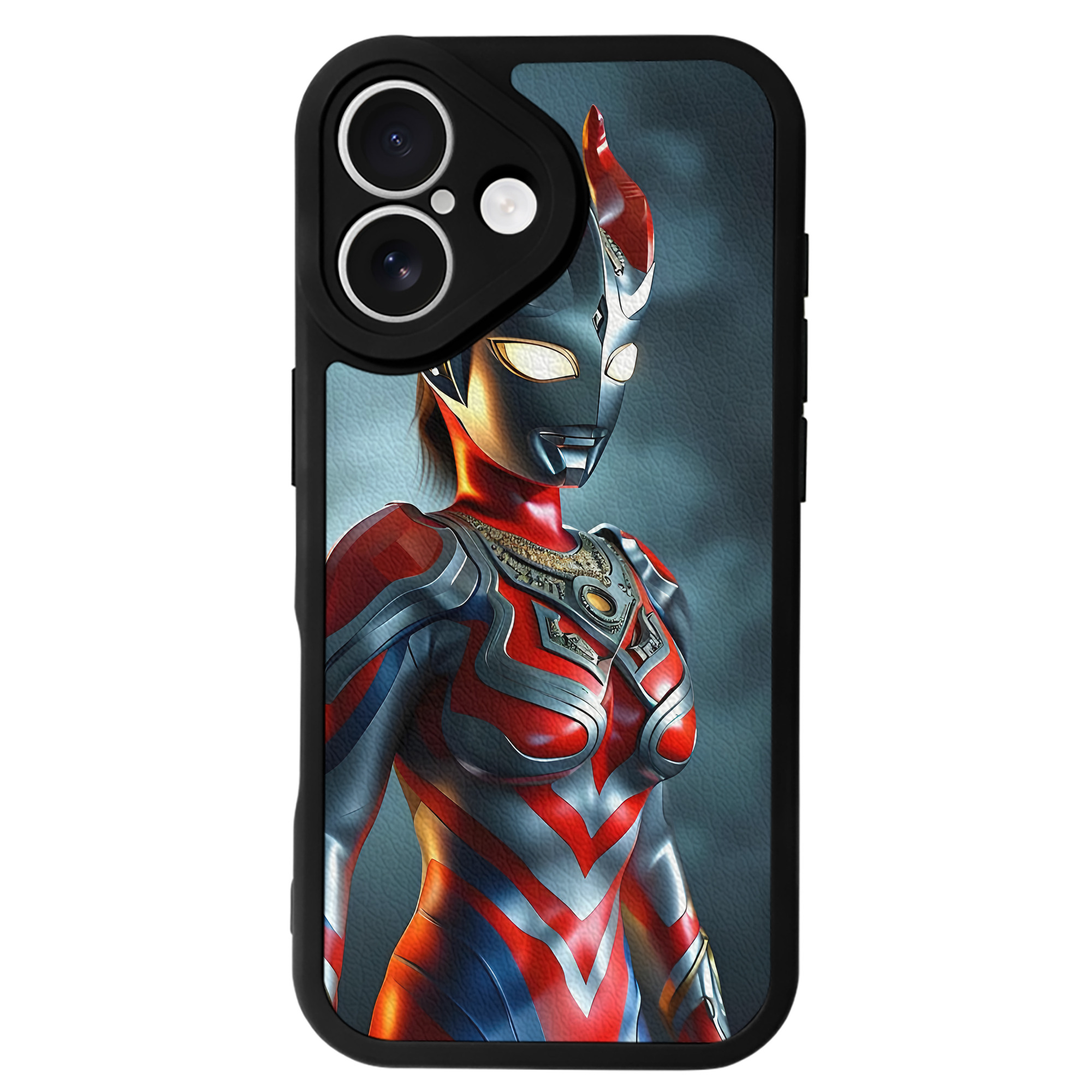 （画像用） ウルトラマン Ultraman 【iPhone 16シリーズ対応】シリコンスマホケース（レザー調） 材質：シリコン